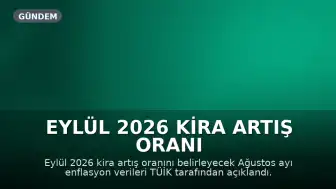 Eylül 2026 Kira Artış Oranı Açıklandı: TÜFE Verileriyle Zam Hesaplaması