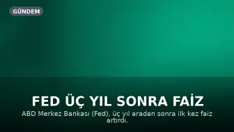 Fed Üç Yıl Sonra Faiz Artırdı: Kripto Para Piyasasında Yön Ne Olacak?