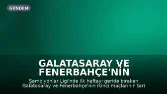 Galatasaray ve Fenerbahçe'nin Şampiyonlar Ligi Maç Programı Belli Oldu