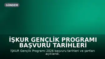 İŞKUR Gençlik Programı Başvuru Tarihleri ve Şartları Açıklandı