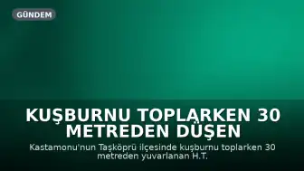 Kuşburnu Toplarken 30 Metreden Düşen H.T. Yaralandı