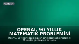 OpenAI, 90 Yıllık Matematik Problemini Yapay Zeka ile Çözdüğünü Duyurdu