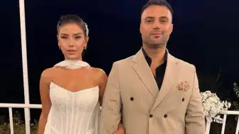 Oyuncu Hamide Akkuş ile Tugay Ercins nişanlandı