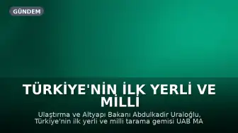 Türkiye'nin İlk Yerli ve Milli Tarama Gemisi UAB MAVİ VATAN Suya İndirildi