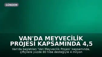 Van'da Meyvecilik Projesi Kapsamında 4,5 Milyon Fidan Çiftçilere Dağıtıldı