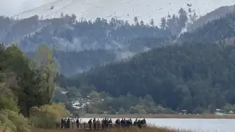 Abant Gölü Milli Parkı'nda Kar Yağışı Etkili Oldu, Ziyaretçiler Doğanın Tadını Çıkardı
