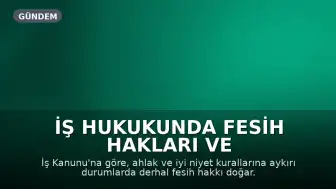 İş Hukukunda Fesih Hakları ve Süreler: Tazminat Kaybı Riski
