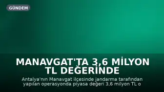 Manavgat'ta 3,6 Milyon TL Değerinde Kaçak Ürün Ele Geçirildi