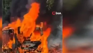 Sarıyer'de İETT Otobüsünde Yangın Paniği