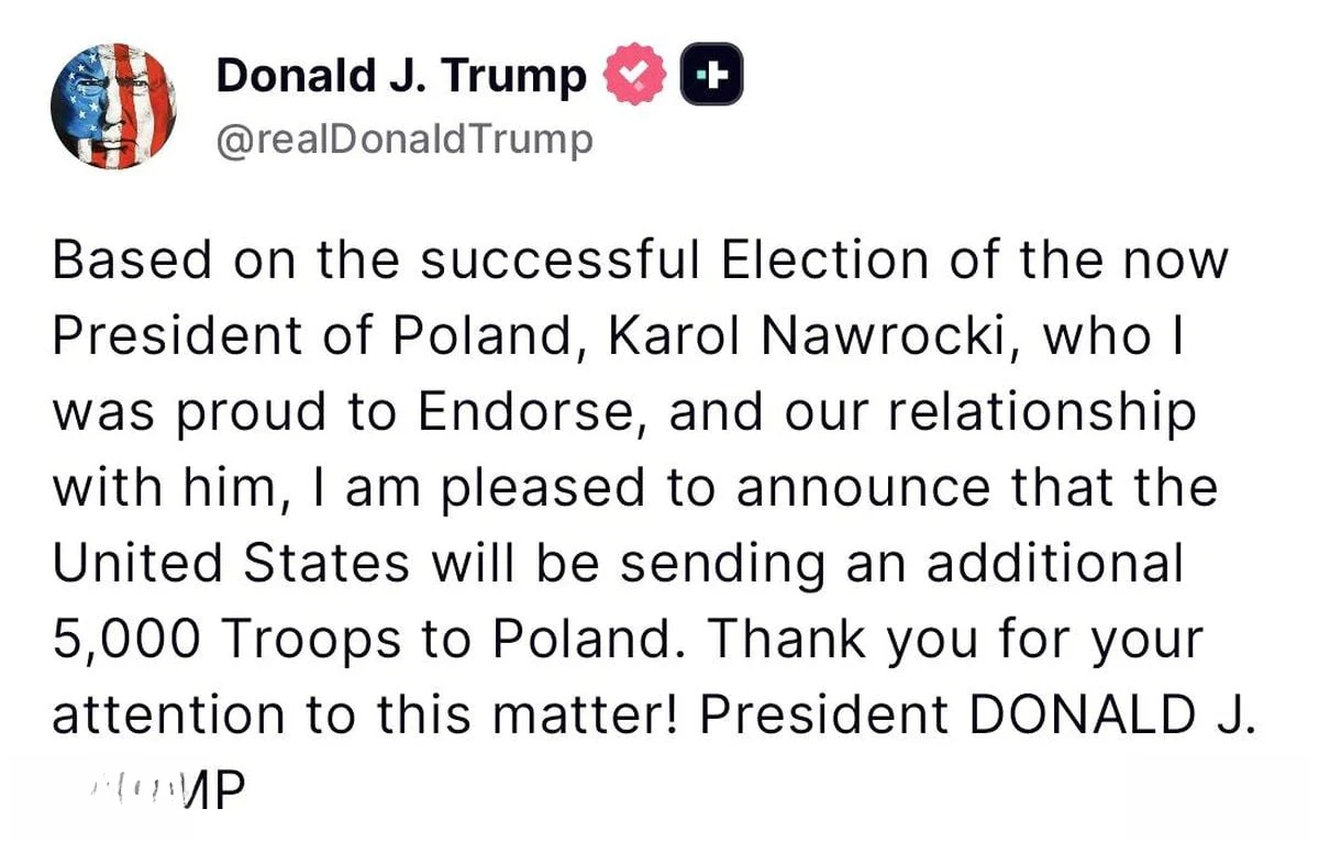 Trump: Polonya'ya 5 Bin Ek Asker Gönderilecek