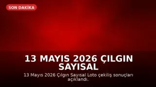 13 Mayıs 2026 Çılgın Sayısal Loto Sonuçları Açıklandı