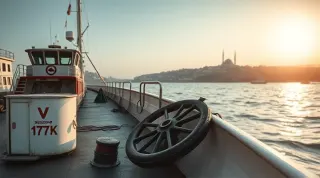 Boğaz'da dümen arızası yaşayan gemi karaya oturdu
